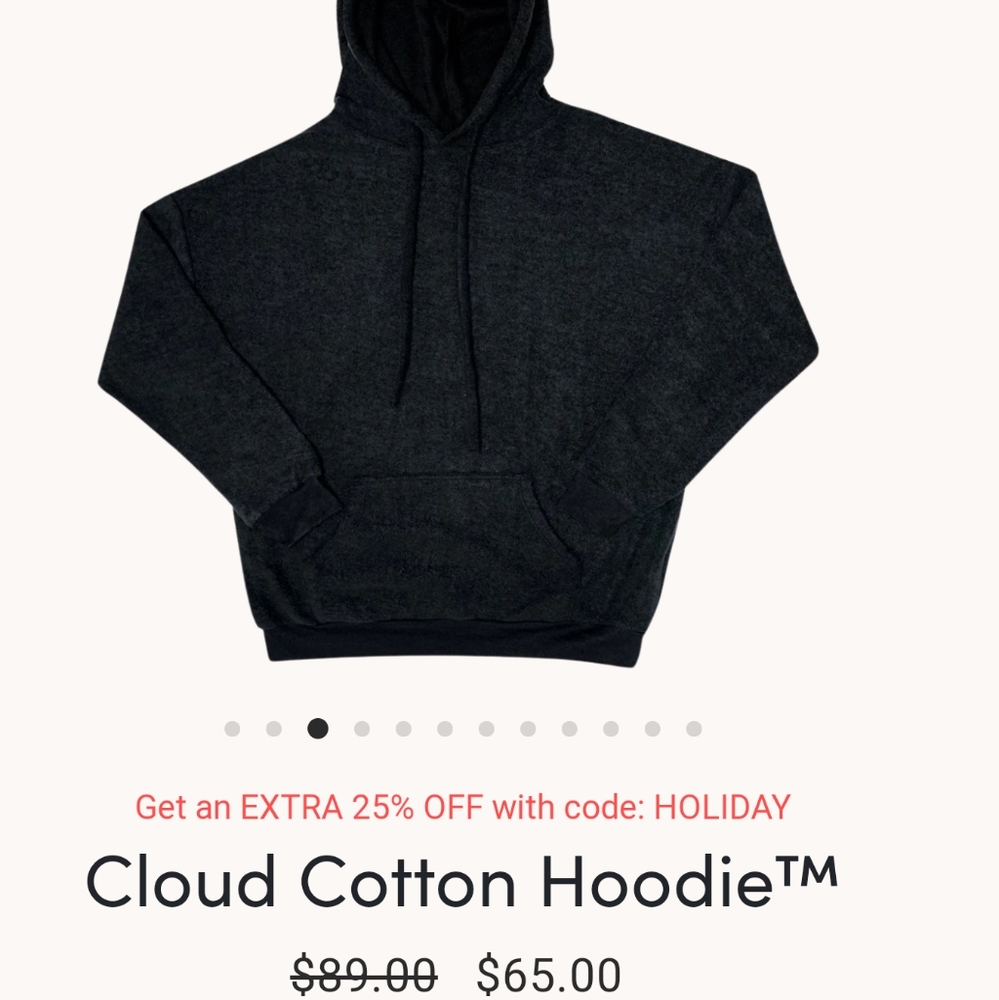 Soft serve brand midnight black hoodie -brand new